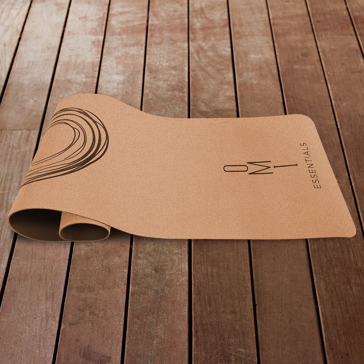 OMI Essentials cork yoga mat